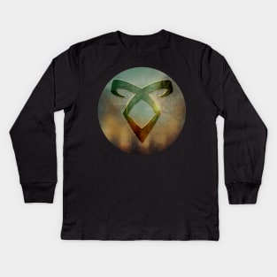 Shadowhunters Inspired Angelic Power Rune Kids Long Sleeve T-Shirt